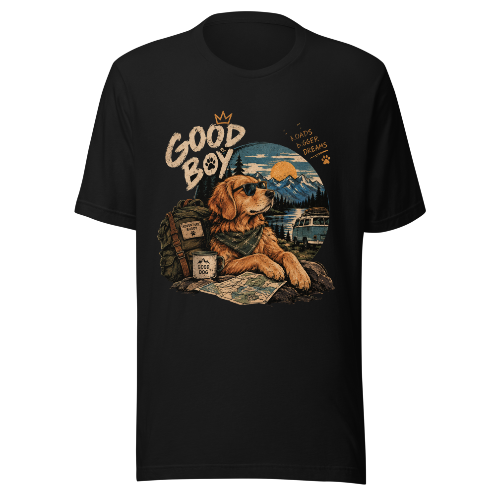Good Boy - Adventurous Golden Retriever Camper Van