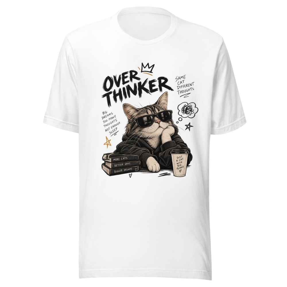 Overthinker Cool Cat - Big Dreams Coffee & Books 