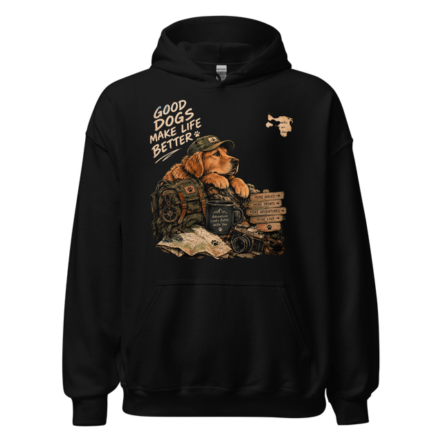 Good Dogs Make Life Better - Outdoorsy Golden