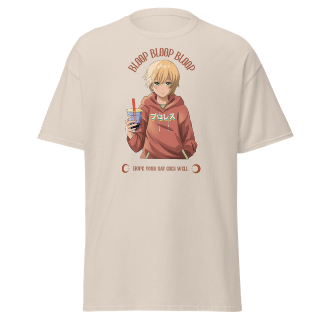 Bloop Bloop Bloop - Anime Boy Drinking Boba Tea