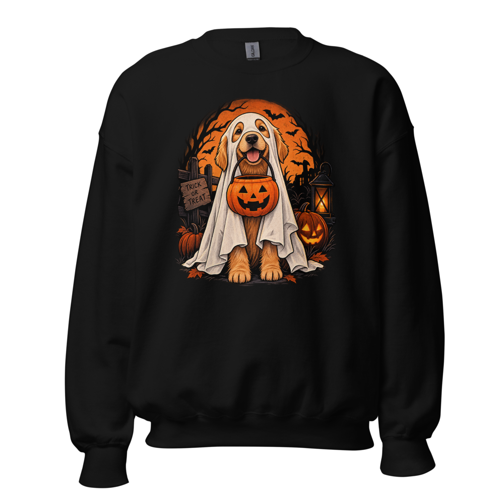 Ghost Dog Trick Or Treat - Golden Retriever Hallow