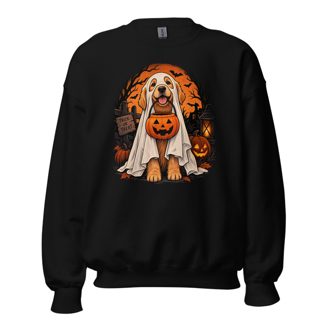 Ghost Dog Trick Or Treat - Golden Retriever Hallow