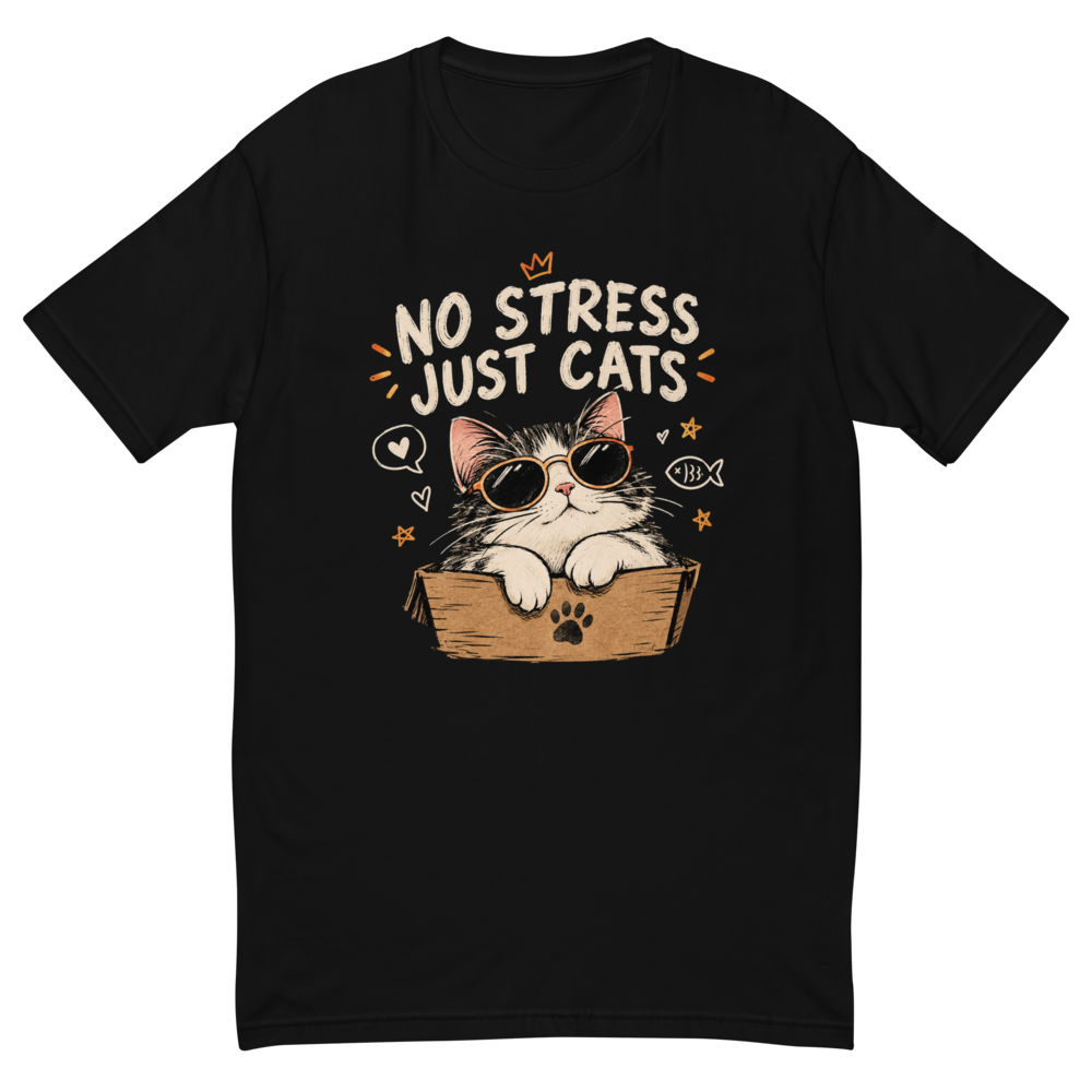 No Stress Just Cats - Cool Sunglasses Cat in Box