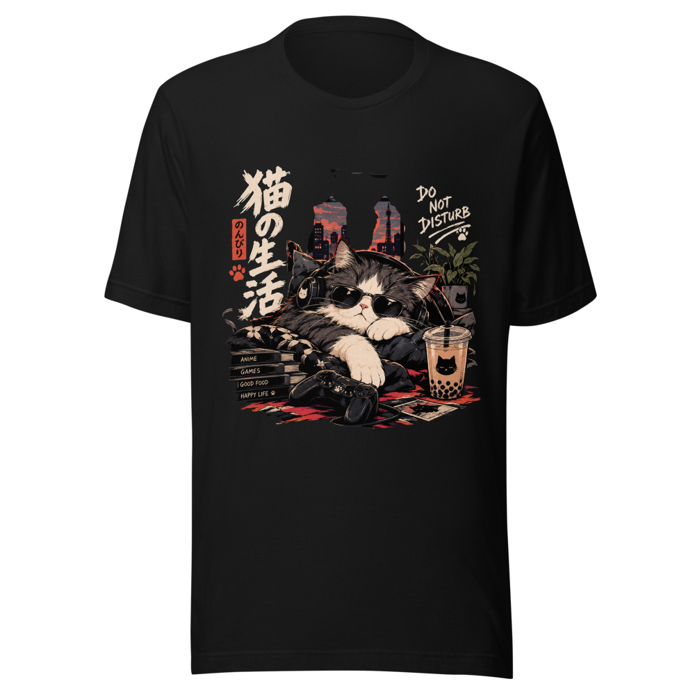 Do Not Disturb - Gamer Cat Lo-Fi Tokyo Sunset Japa