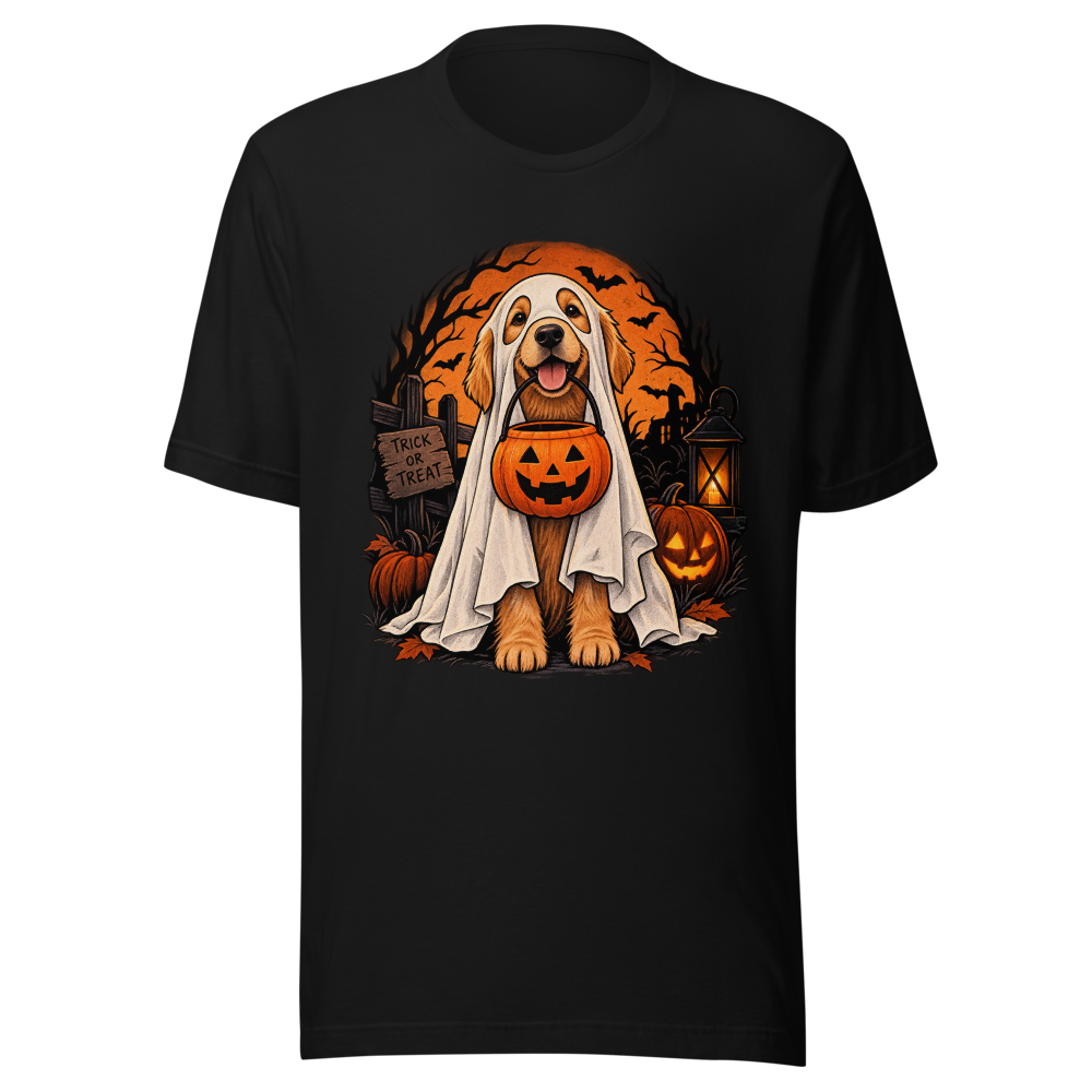 Ghost Dog Trick Or Treat - Golden Retriever Hallow