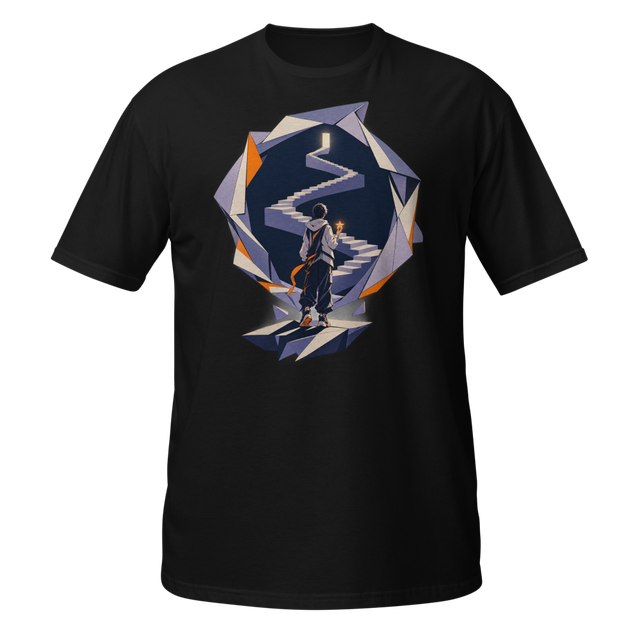 Stairway to the Light - Anime Boy Geometric Portal