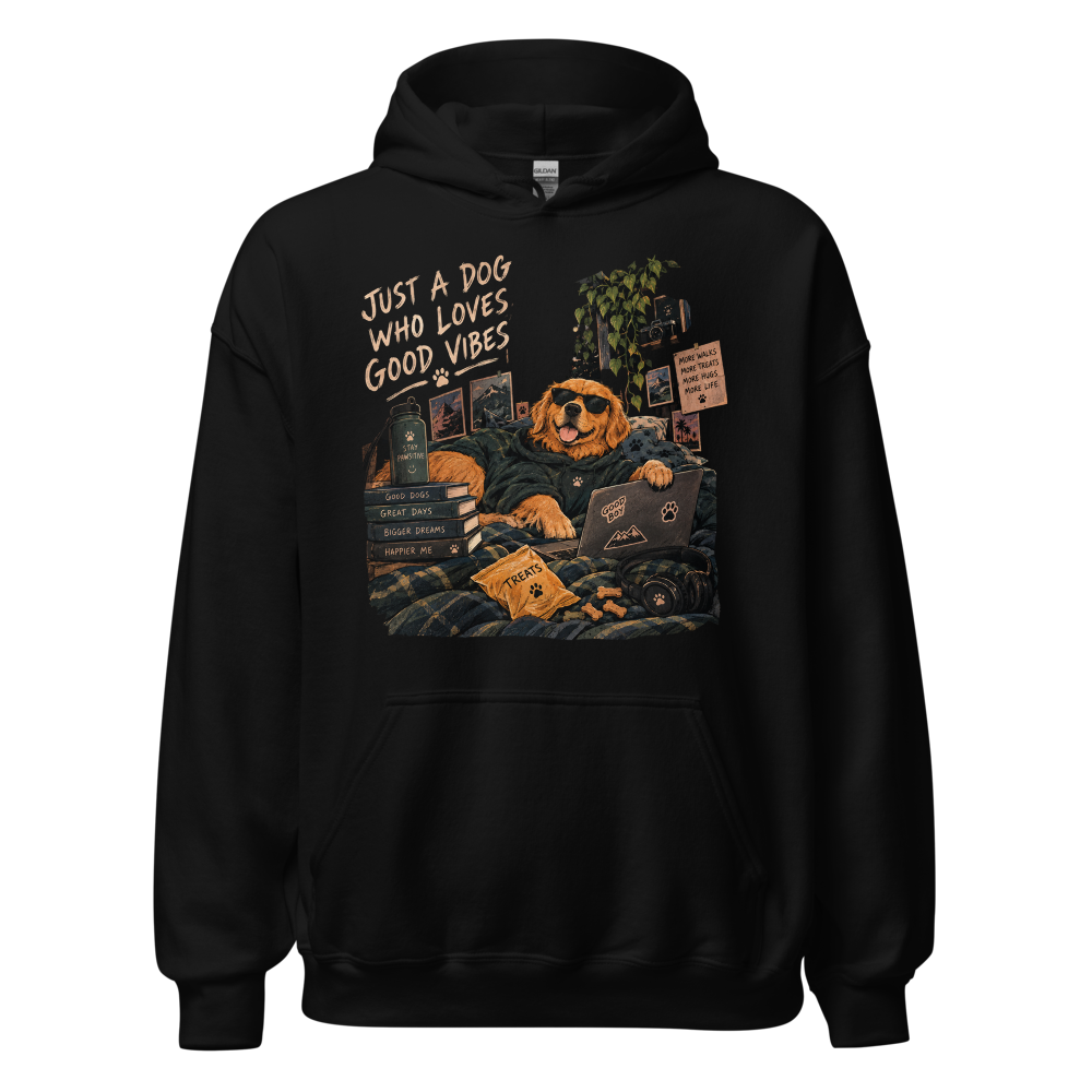 Just A Dog Who Loves Good Vibes - Cozy Golden Retr