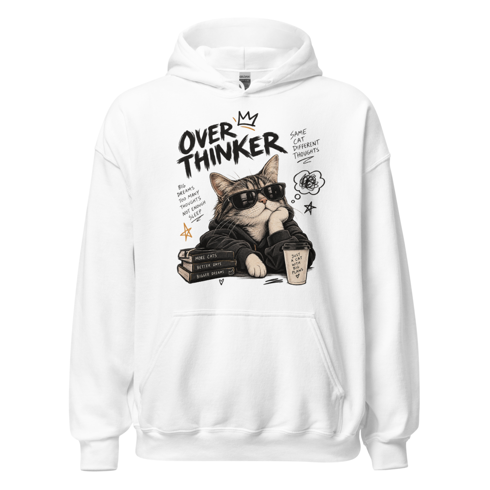 Overthinker Cool Cat - Big Dreams Coffee & Books 