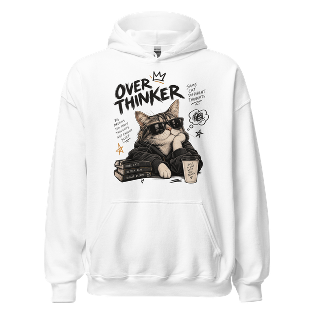 Overthinker Cool Cat - Big Dreams Coffee & Books