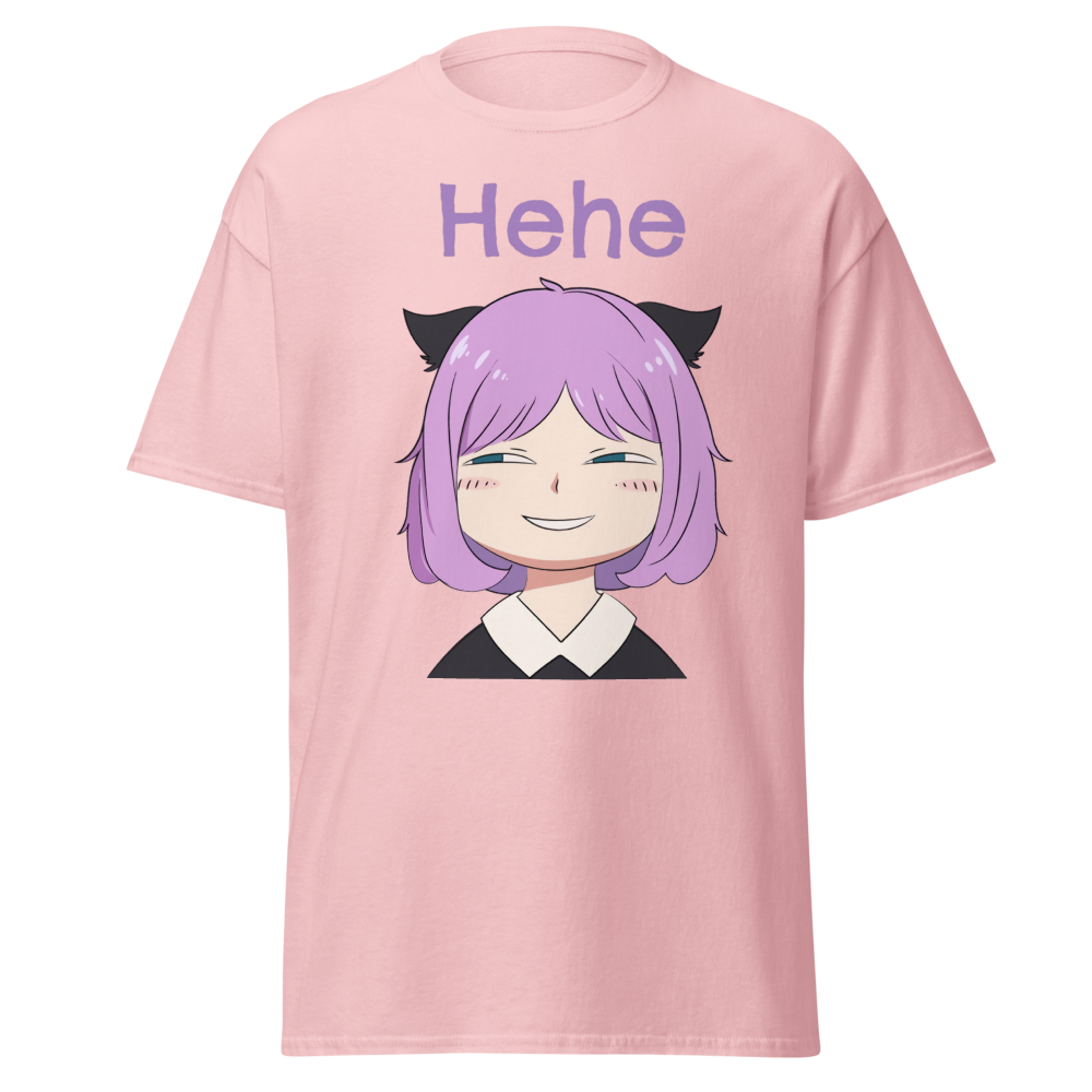 Hehe - Smug Anime Face Cute Purple Aesthetic