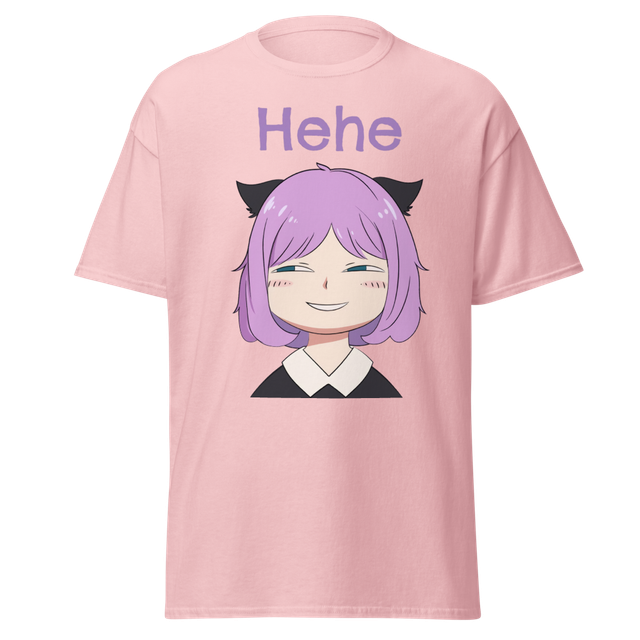 Hehe - Smug Anime Face Cute Purple Aesthetic