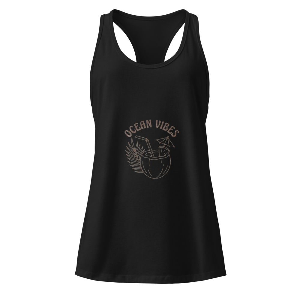 Ocean Vibes Tropical Coconut Tank Top