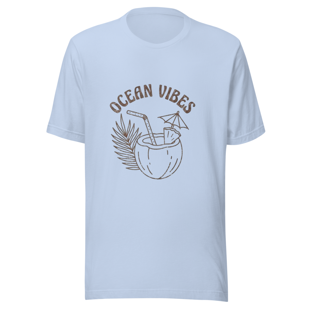 Ocean Vibes Tropical Coconut T-Shirt