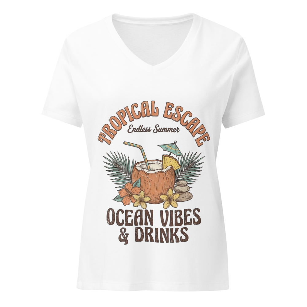 Tropical Ocean Vibes Women's Beach T-Shirt