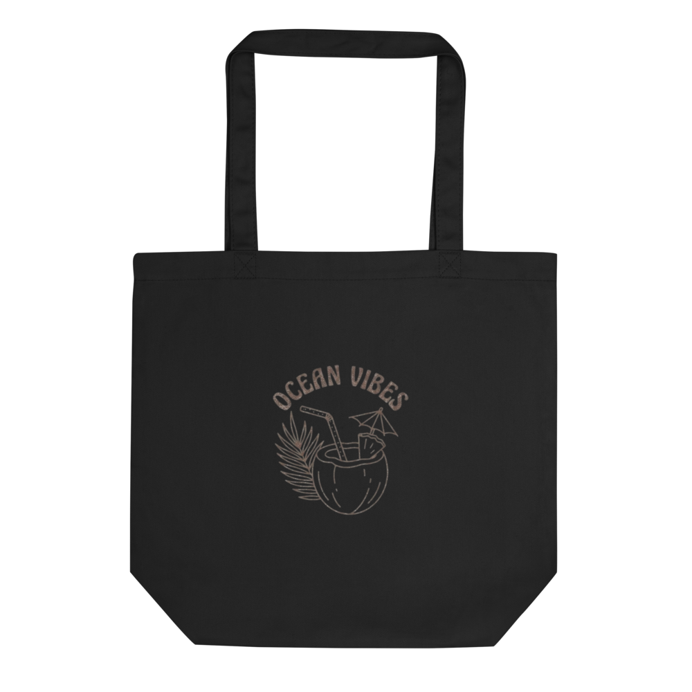 Ocean Vibes Tropical Coconut Beach Bag