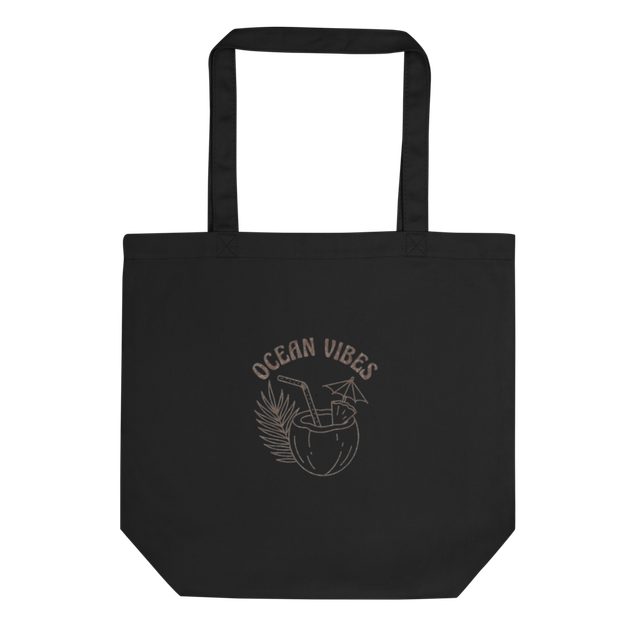 Ocean Vibes Tropical Coconut Beach Bag