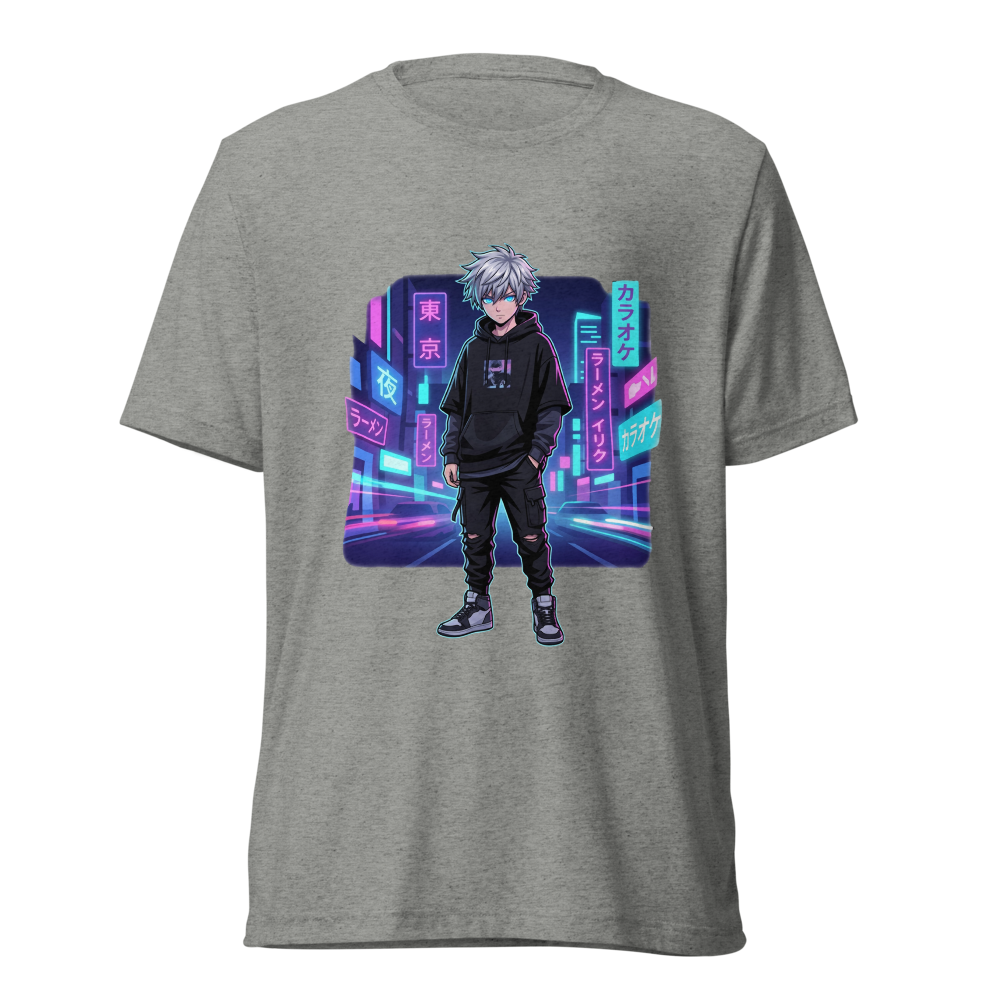 Anime Neon Tokyo Street T-Shirt