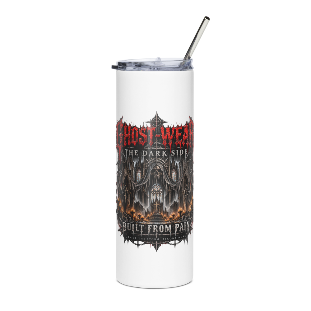 White GHOST-WEAR Cathedral Stainless Steel Tumbler