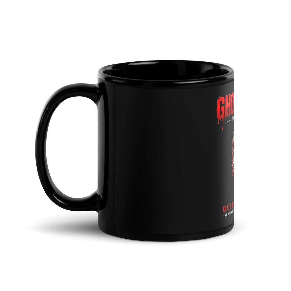 Black GHOST-WEAR White Glossy Mug