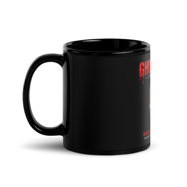 Black GHOST-WEAR White Glossy Mug