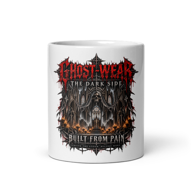 GHOST-WEAR Cathedral White Glossy Mug