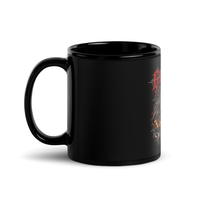 Black GHOST-WEAR Cathedral Black Glossy Mug