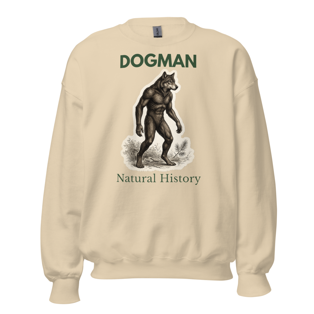 Dogman Natural History sweatshirt dark text