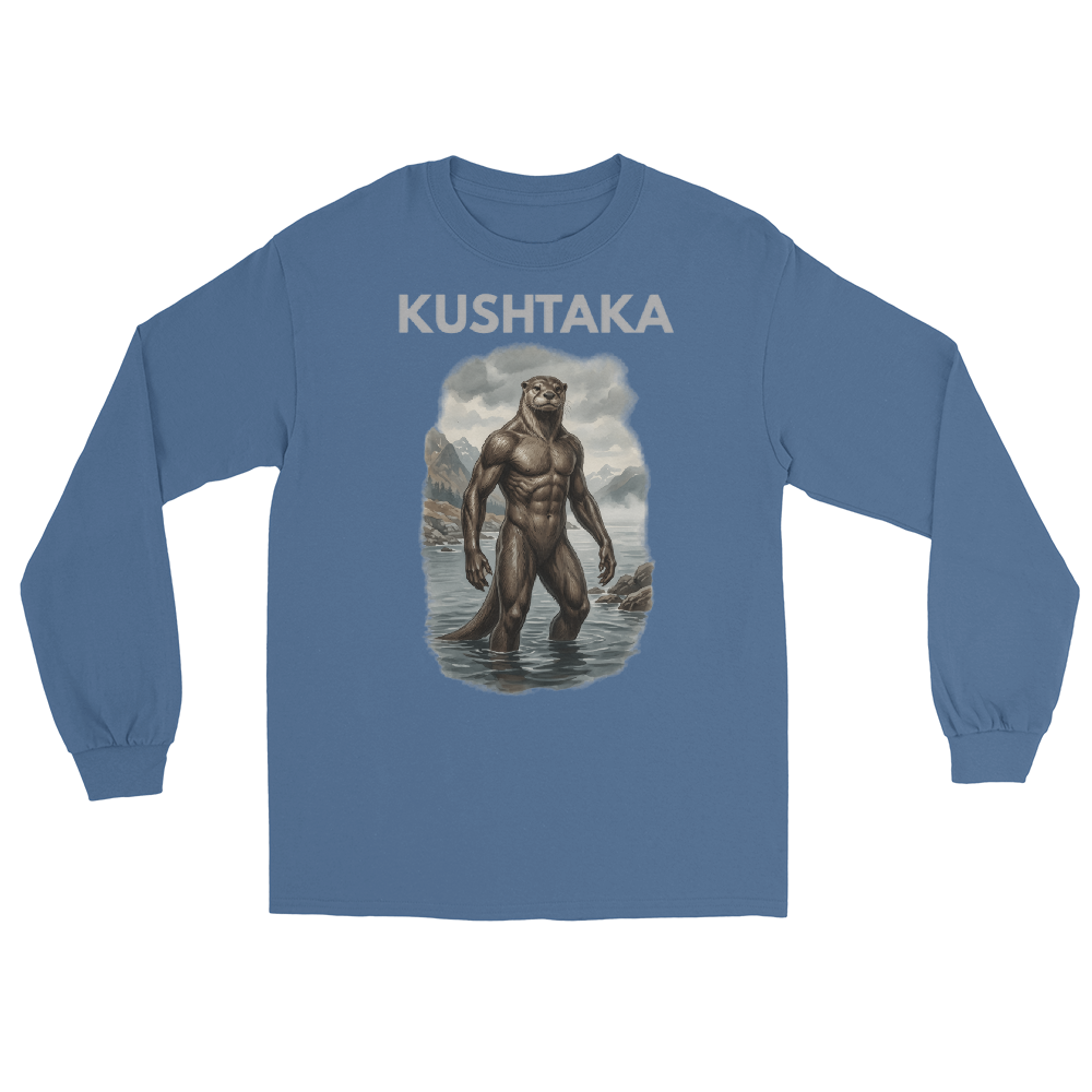 Kushtaka long sleeve light text