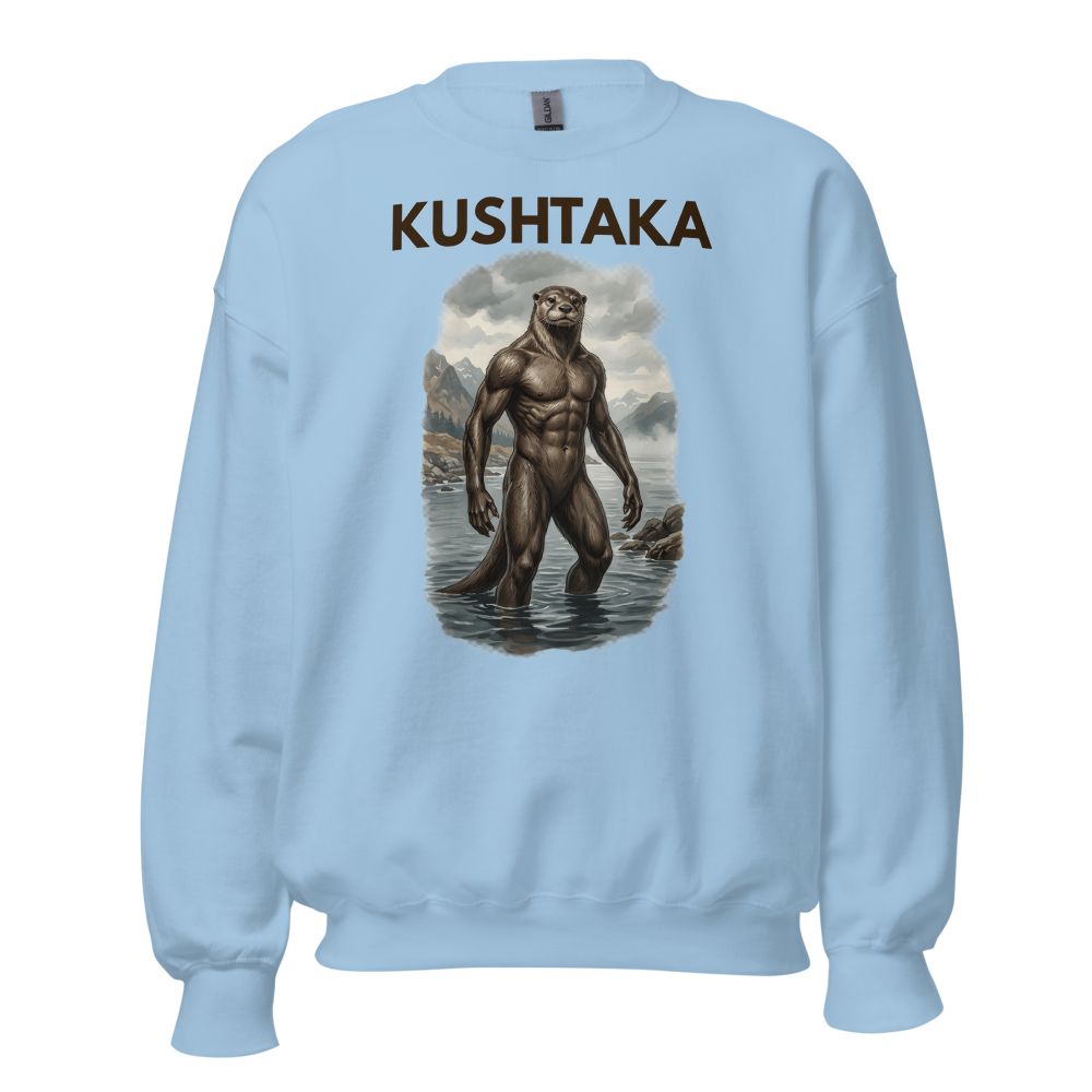 Kushtaka sweatshirt dark text