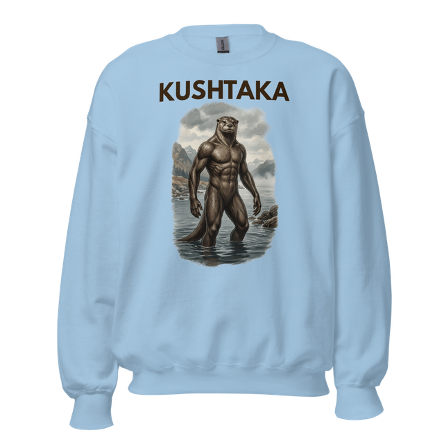 Kushtaka sweatshirt dark text