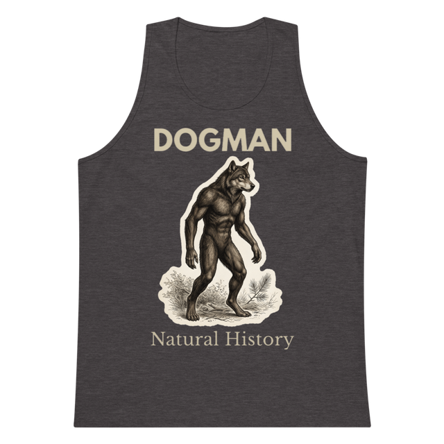 Dogman Natural History tank top light text