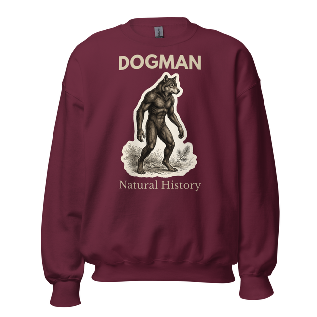 Dogman Natural History sweatshirt light text