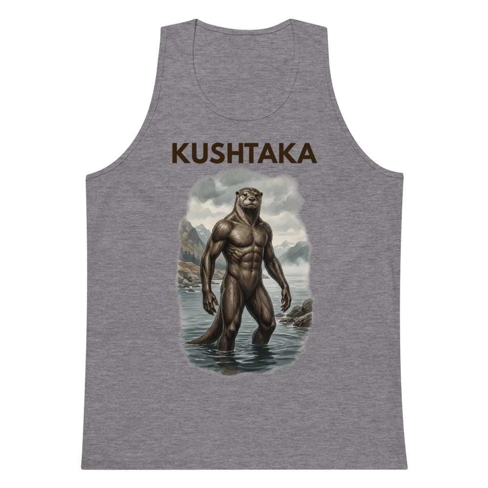 Kushtaka tank top dark text
