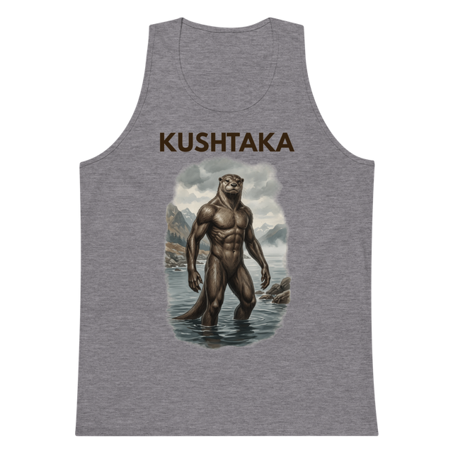 Kushtaka tank top dark text