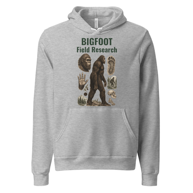 Bigfoot Field Research hoodie dark text