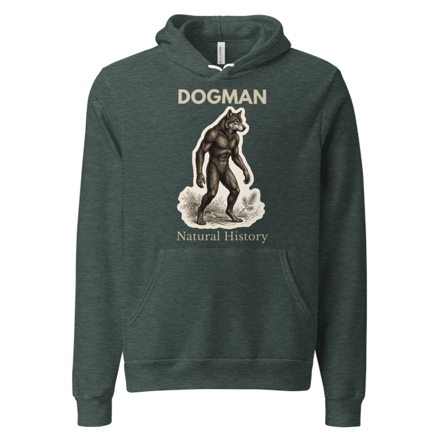 Dogman Natural History hoodie light text