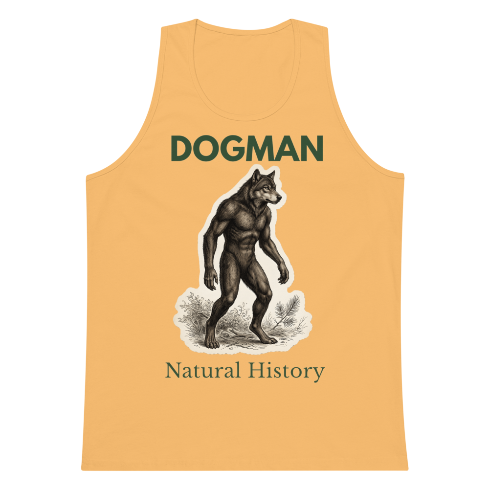 Dogman Natural History tank top dark text