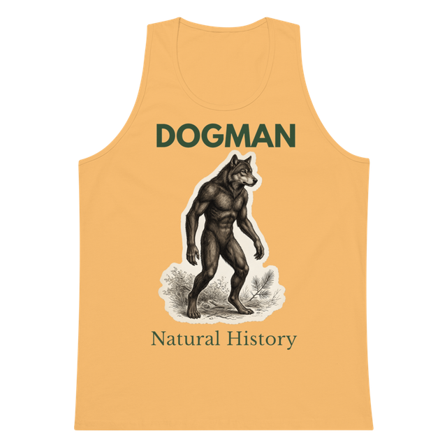 Dogman Natural History tank top dark text