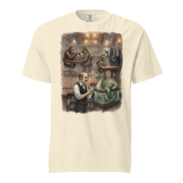 Cryptid Happy Hour t-shirt ivory
