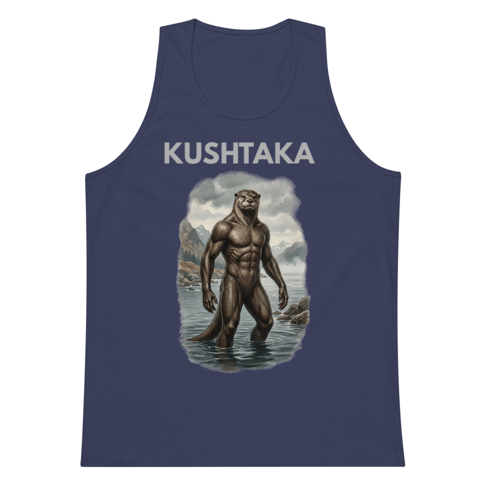 Kushtaka tank top light text