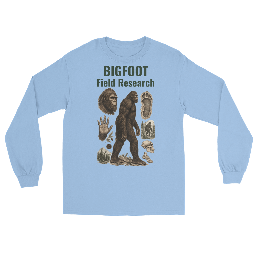 Bigfoot Field Research long sleeve dark text