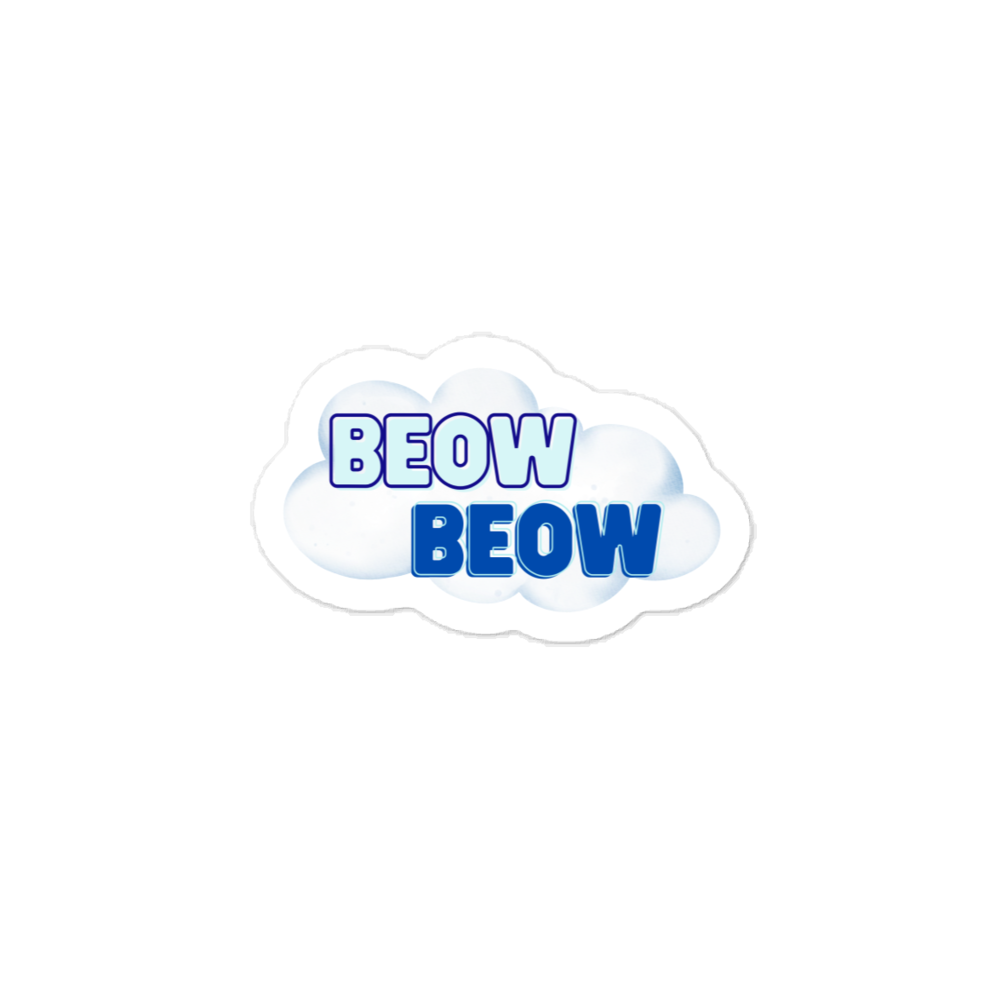 Beow Beow Cloud Vinyl Sticker