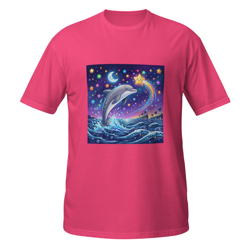 Happy dolphin gildan t-shirt