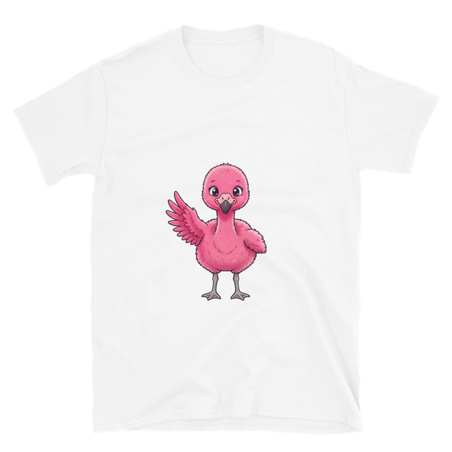 Baby Flamingo Adult T‑Shirt