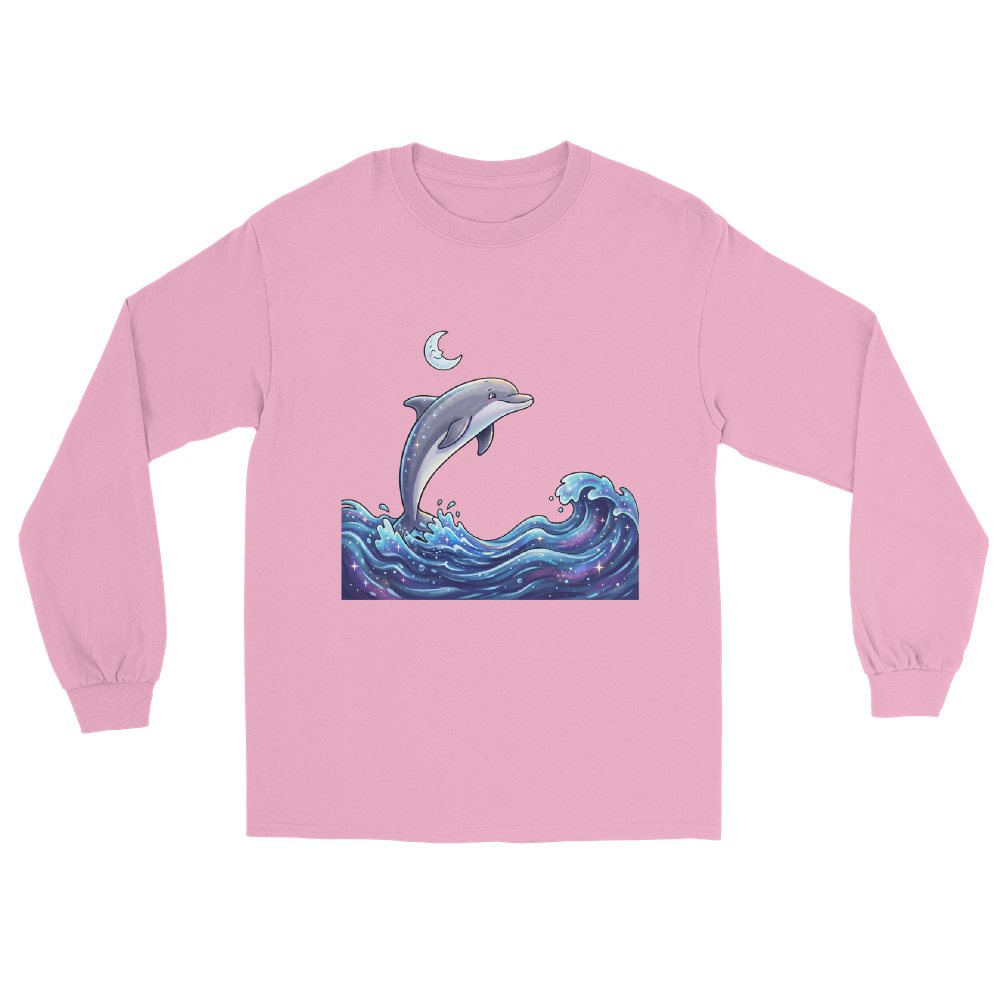 Jumping Dolphin Long Sleeve T‑Shirt
