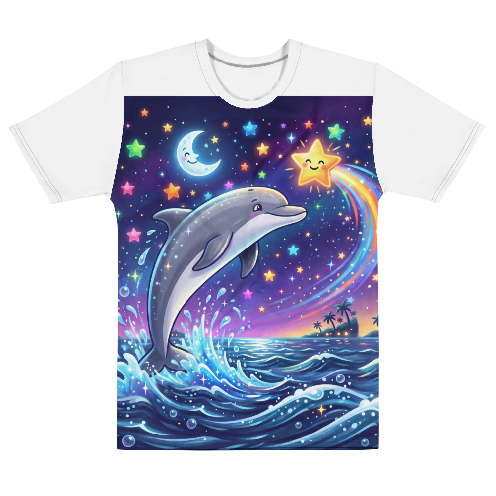 Jumping Dolphin Night T‑Shirt