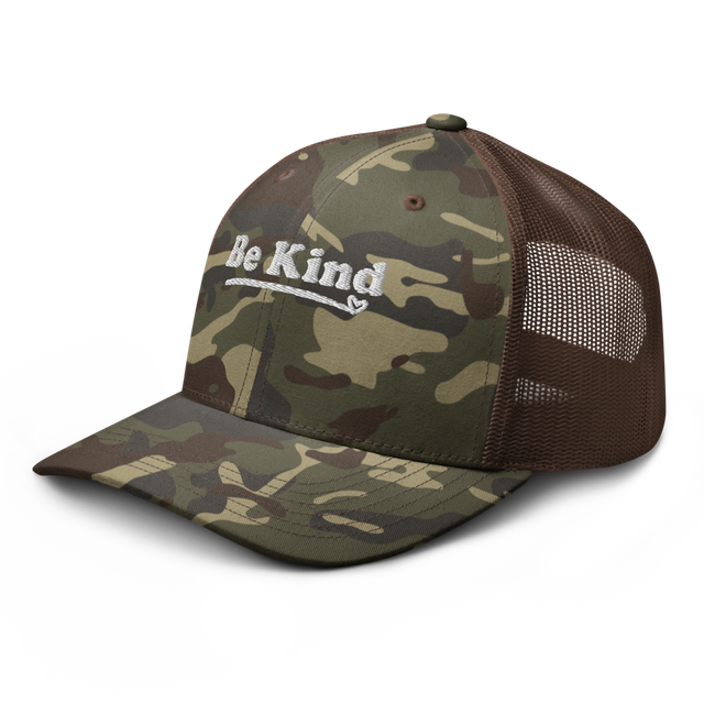 BE KIND CAMO HAT