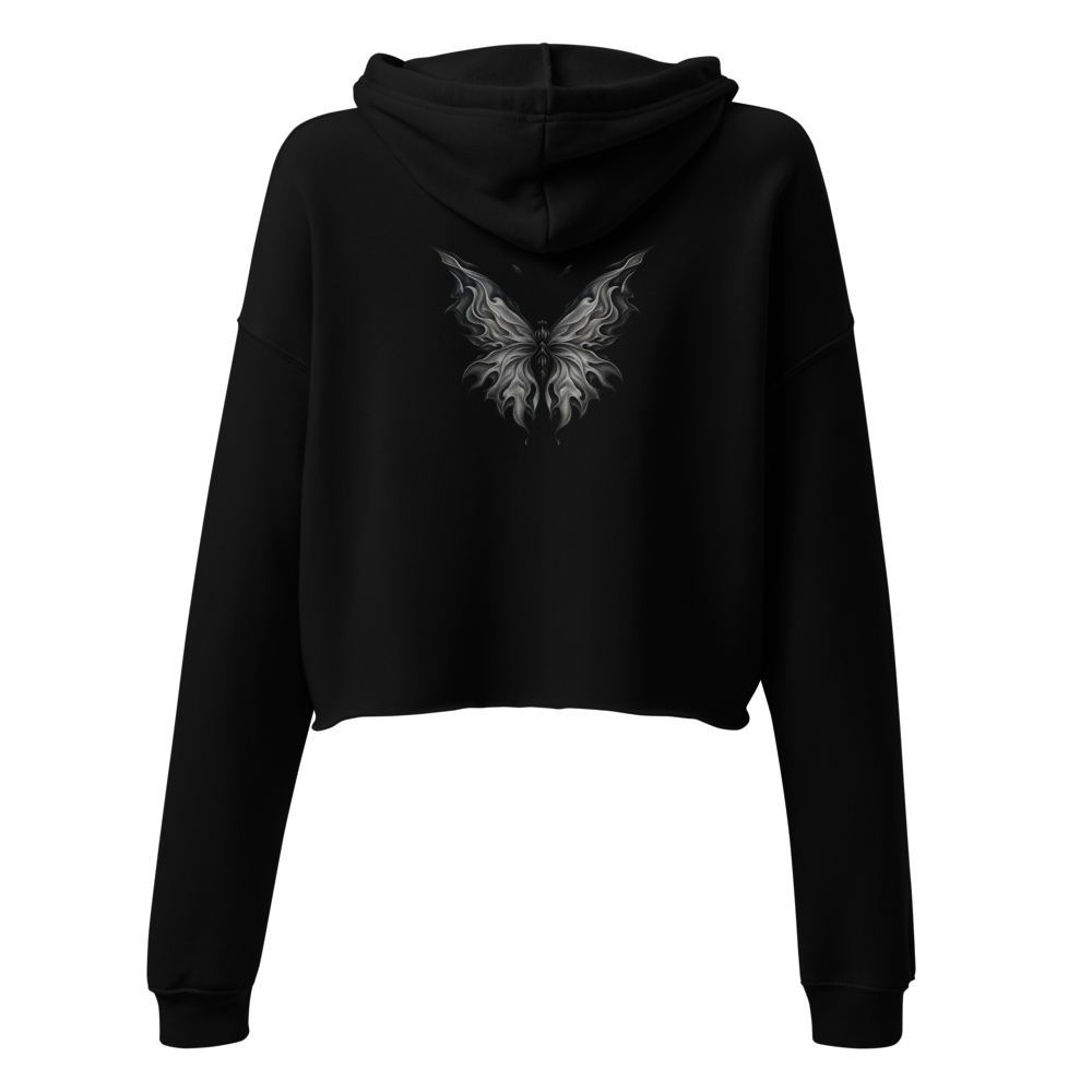 Gothic Butterfly Hoodie–Dark Aesthetic Moth Wings