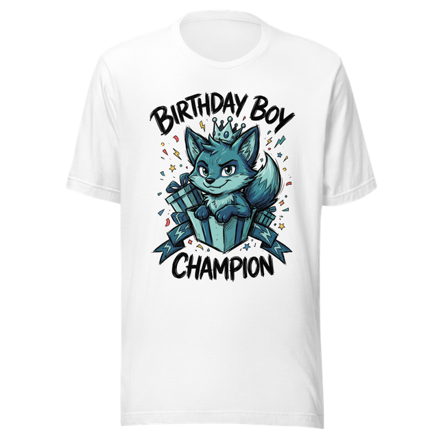 Birthday Boy Champion Shirt | Cute Wolf Tee