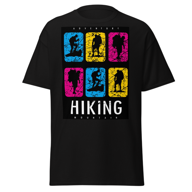Unisex Classic Tee with Hiking print